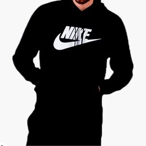 Black and white Nike hoodie